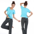 Yoga Casual Workout Clothes Winter Home Suits(Butterfly cardigan Short sleeve T-Shirt+Pants)